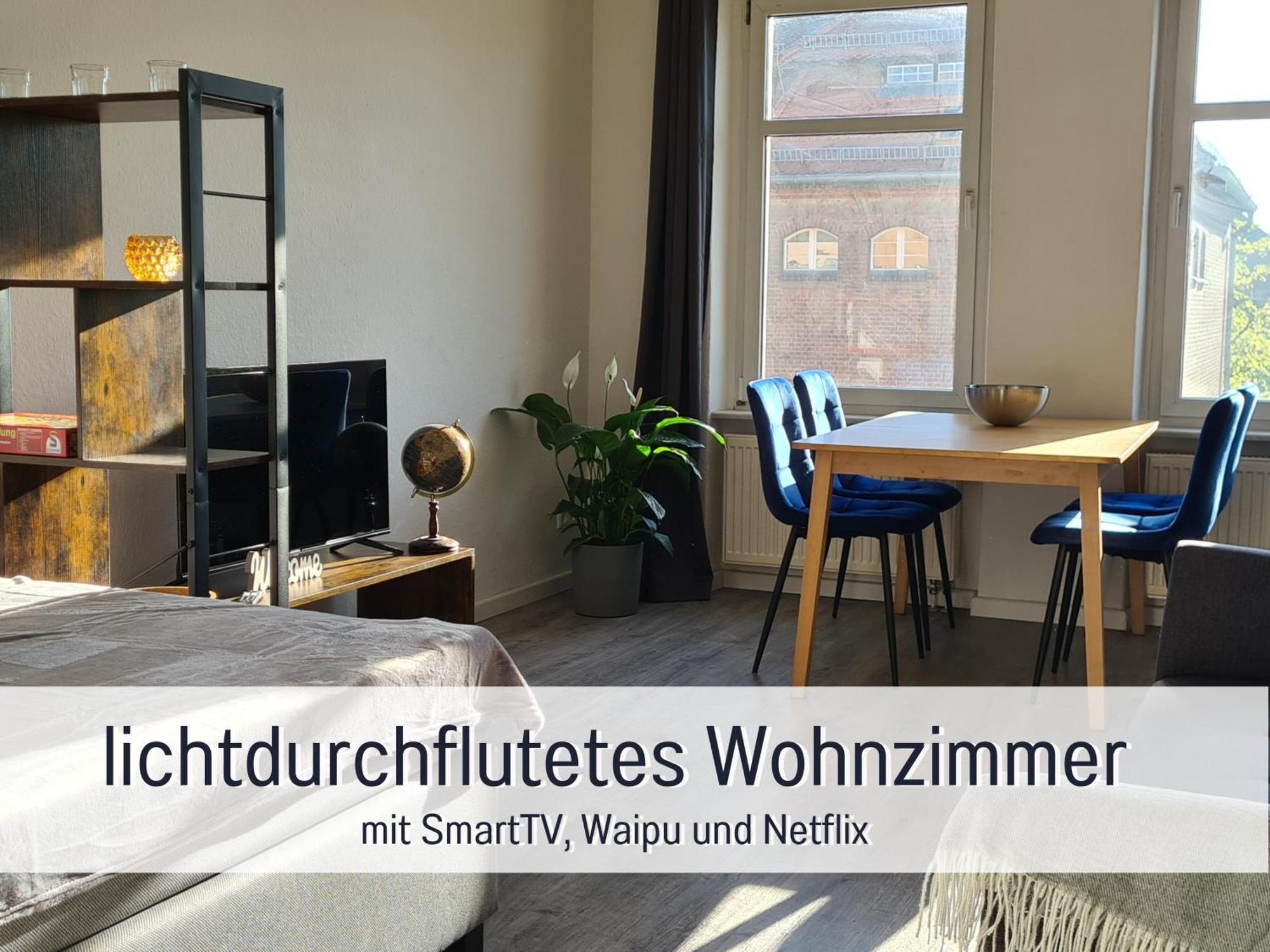 Lichtdurchflutete Moderne Stadtwohnung, Kueche, Waschtrockner, Smarttv Brandenburg an der Havel Exterior foto